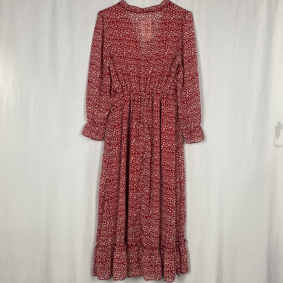Melody Red and White Capri Midi Dress NWT - Picture 8 of 16